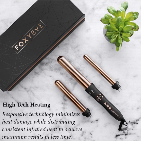 FoxyBae Wave Baby. Rose Gold Triple Waving iron. - Picture 3 of 3
